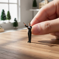 1/64 Scale Musician Figure Resin Material Miniature Saxophone Player Detailed Tiny Orchestra Member Figurine for Collectors