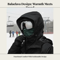 Black Head Cap, Windproof Hood, Helmet Compatible for Skiing