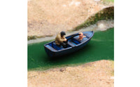 Fisherman Boat Scene Realistic Details Fishing Boat Miniature Nautical Charm