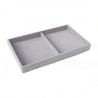 Slimline Jewelry Display Tray Stackable Velvet Jewelry Tray Safeguarding Sturdy for Collectors, Showcases