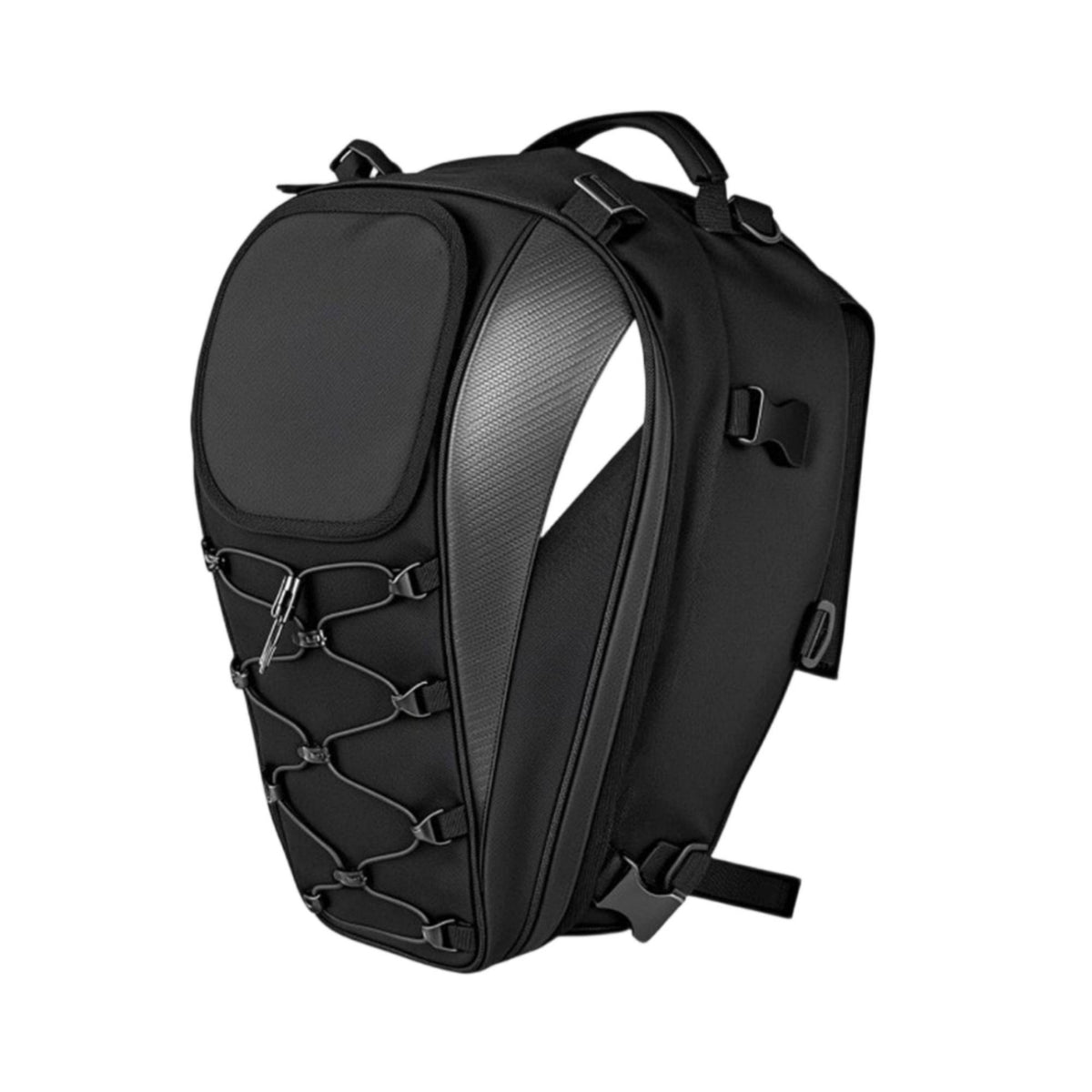 Motorcycle Tail Bag Expandable Motorcycle Rear Seat Bag Portable for Outdoor Riding