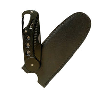 Stainless Steel Folding Beard Comb with Dual Sides and Knife Comb