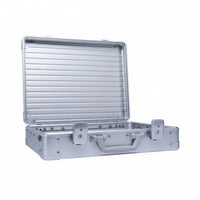 Combination Lock Hard-Sided Briefcase Secure Locking Mechanism Metal Lockbox Sturdy Construction Attache Case Portable Design for Business Travelers, Professionals, Technicians, Travel, Office, Worksite