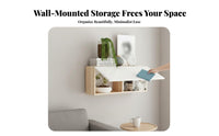 Multi-Compartment Wall Unit Space-Saving Household Storage Minimalist Design Easy to Clean for Home Office Workers, Living Room