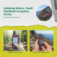 Handheld navigation system location positioner, Beidou orbital, waterproof and sturdy, multi-GNSS, suitable for hiking, surveying, coordinate measurement, long battery life