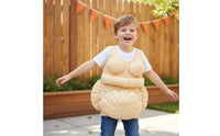 Costume with Padded Midsection Sleeveless Padded Cosplay Suit Lightweight Fake Belly Suit for Cosplayers, Halloween