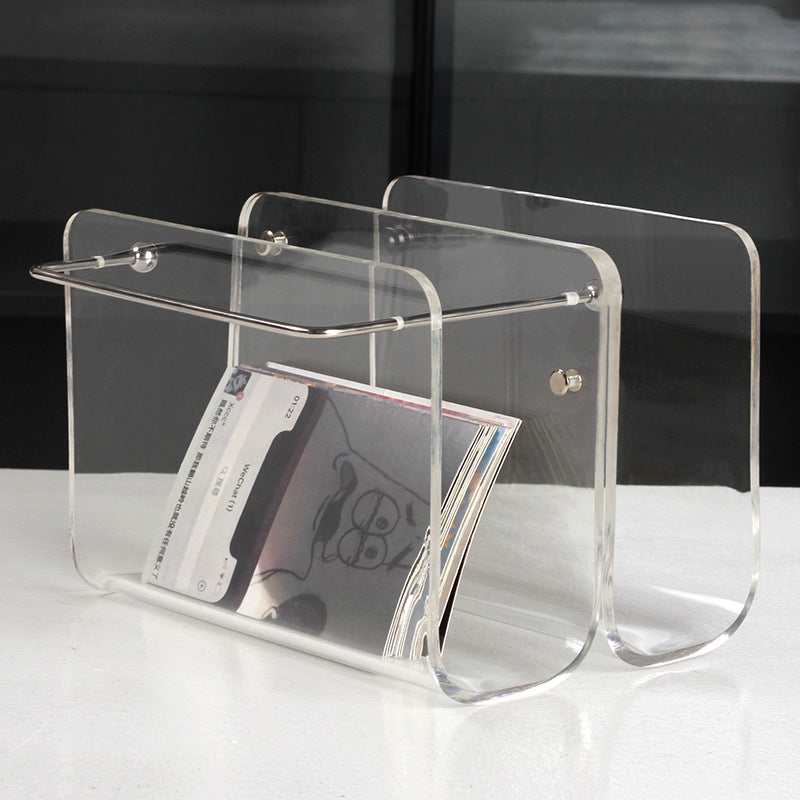 Creative Nordic Acrylic Bookend for Desk Organization