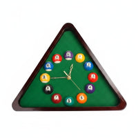 Billiards Triangle Clock Framed Triangle Billiards Clock Decorative House Decoration