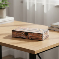 Jewelry Storage Box Rectangular Jewelry Box with Lid Decorative for Vanity