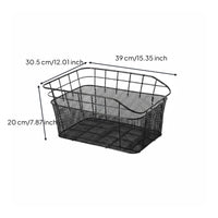 Rear Bike Basket Thickened Frame Transport Gear Anti for Delivery