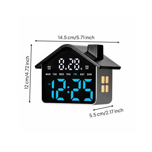 Illuminated Digital Alarm Clock Multifunctional Illuminated Alarm Clock Home Electronics Minimalist Design for Bedroom