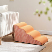 Pet Staircase with Removable Cover Stable Furniture Inclined for Small Dogs