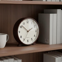 Wooden Mantel Timepiece Easy to Place Home Decor Battery Powered for Bookshelf