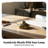 Low-Profile Metal Lamp Base