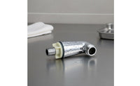 2 Pieces Angled Design Bathtub Faucet Mounting Legs Chrome Finish Faucet Bent Leg Adapter for Bathroom