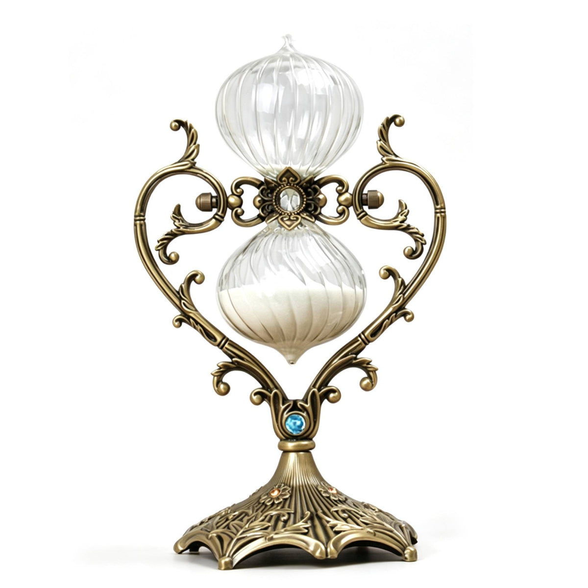 Hourglass with Heart Frame Tabletop Hour Glass Decorative for Reading Corner