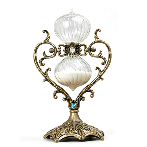 Hourglass with Heart Frame Tabletop Hour Glass Decorative for Reading Corner
