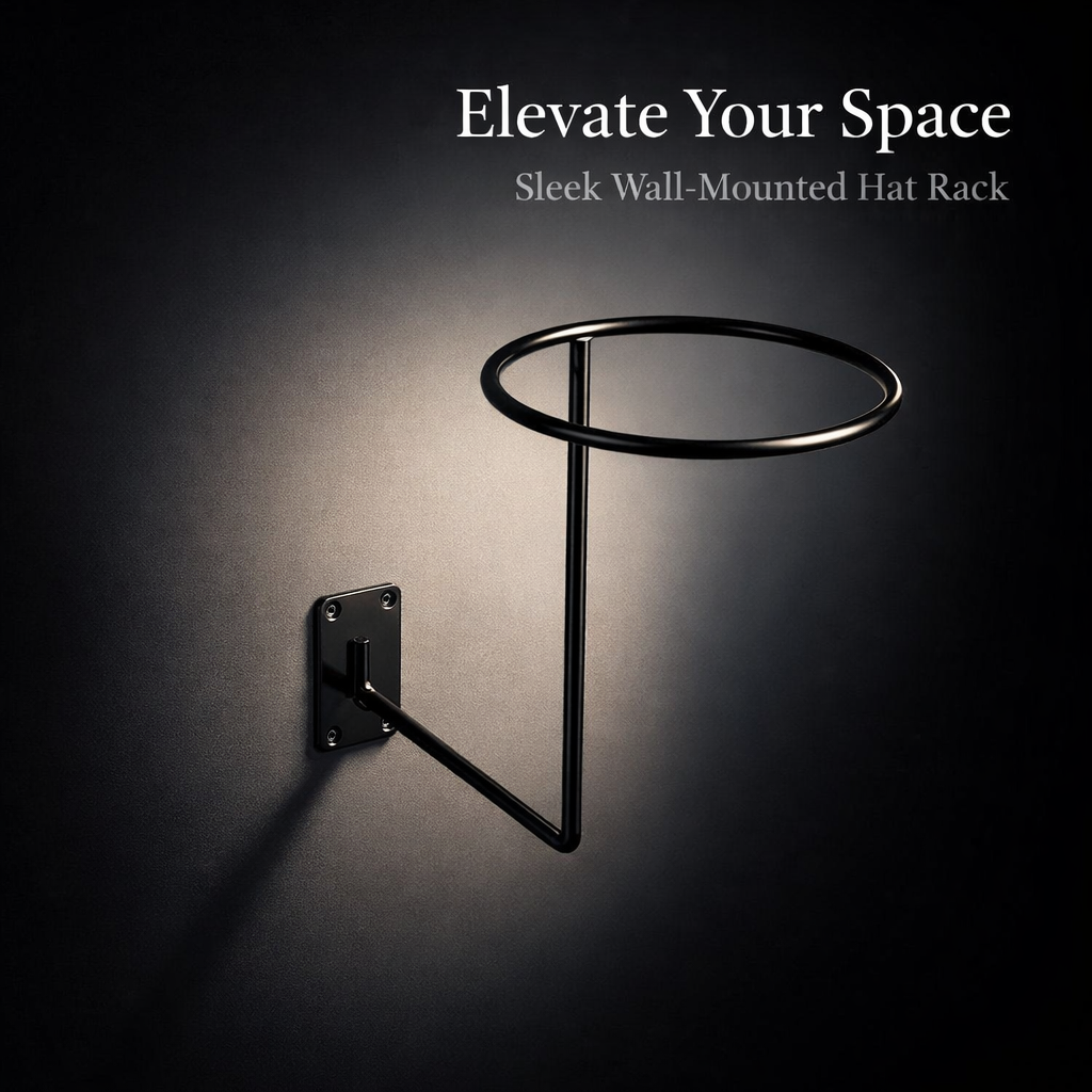Hat Hooks for Wall Organizer, Metal Hanger for Baseball Caps, Space Savers for Entryway Storage, Mudroom Gray Finish