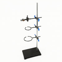 Iron Stand with Rings Retort Support Stand with Clamps Metalware Set Heavy Duty for Teachers