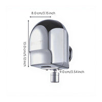 Automatic Touchless Detector Faucet, Infrared Motion Activated, Metallic Finish, Suitable for Bathroom, Kitchen, and Commercial Use