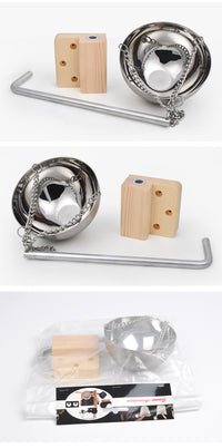 304 Stainless Steel Sauna Aroma Bowl - Wall-Mounted with Chain for Essential Oil Diffusion
