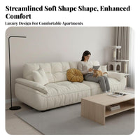 Straight-Line puff Sofa abrasionResistant Couch Modern design Household Furniture for Pet Owners, Apartment Dwellers, Living Room, Lounge Area, Studio