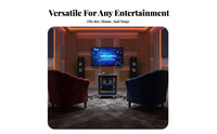 Heavy Duty KTV Sound System Cabinet Heat Dissipation Design Rolling Audio Equipment Cabinet Locking Casters Rolling Equipment Rack Lockable Transparent Door for DJs, Musicians, Studio, Stage, Home Theater