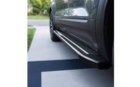 Vehicle Side Steps Anti-Slip Running Boards with Silver Trim Elegant Side Step with Mounting Brackets for SUV Owners, Exterior Upgrade, Daily Driving