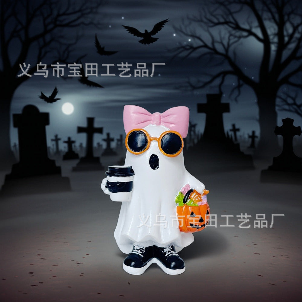 Halloween Resin Ghost Statue Decoration