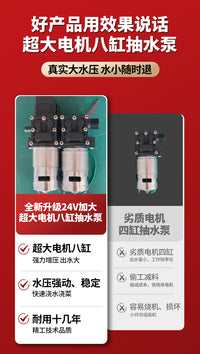 浇菜神器充电式抽水泵灌溉浇水机农村用菜地家用自动户外浇地神器 【双锂电】2598AH旗舰续航+55米防爆管+【超压280核加大双电机+电量显示+可拆卸电池】