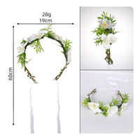 Bridal Headpiece Handmade Flower Crown Boho for Photo, Brides, Bridesmaids