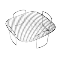 Air Fryer Rack Uncoated Mesh Grilling Rack Silver Finish Wire Air Fryer Tray