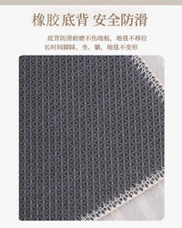 蓝色包豪斯卧室地毯床边毯2025新款轻奢高级现代主卧床下房间地垫 典雅条纹-01床边毯 60x160cm「升级三防圈绒材质」