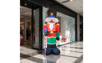 Standing Inflatable Christmas Decoration Festive Christmas Inflatable Nutcracker Indoor Holiday Decor Compact Storage for Front Yard