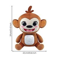 Soft Toy Monkey with Sound Machine Ambient Sound Toy Soothing for Travel