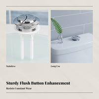 Classic Toilet Tank Flush Button, Universal Coil, Press Lever Material