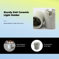 E40 ceramic holder for mining use