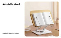 Adjustable Desktop Bookstand Secure Page holders Adjustable Desktop Easel Sturdy