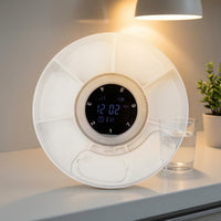 Bluetooth Electronic Medication Box with Alarm Portable Electronic Medication Box Transparent Easy-to-Read for Seniors