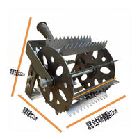 Rolling Weed Tool Manual Weeder Garden Tool Unwanted Vegetation Remover Adjustable Blade Durable Construction for Outdoor Clearing Suitable for Garden Beds Landscaping Projects