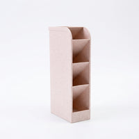 Frosted Desk Organizer, Angled Desktop Storage for Pencils Pens, Stationery Holder Cup for Students Office Supplies