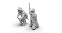 1/72二战兵人1/64怀旧小兵1/35士兵军人白模小摆件微缩兵人微型