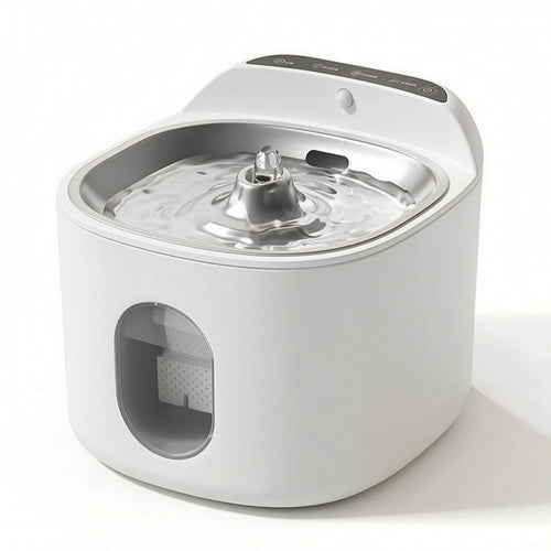Cordless Cat Water Fountain Smart Drinking Fountain with Stainless Steel Basin