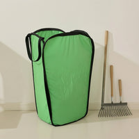 Bag Holder with Funnel Lightweight Standing Leaf Holder Leaf Funnel Heavy Duty Debris Carrier Fold-out for Gardeners, Lawn Care