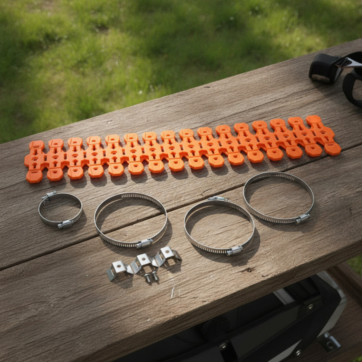 Flexible Silicone Heat Guard with Clamps Segmented Heat Guard with Clamps Easy to Install Muffler Pipe Guard Universal for Motorcyclists