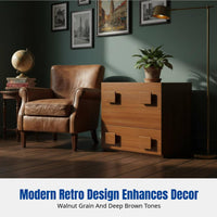 Mid-century Storage Cabinet, Retro TV Stand, Multi-Functional Organizer, Bedroom & Living Room