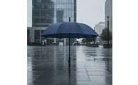 Water-Repellent Umbrella with ABS Handle Quick-Drying Straight-Shaft Umbrella One-Button Opening 8-Rib for Commuters, Business Professionals, Rainy Days, Commuting