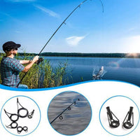 35 Pieces Wear-Resistant Single Foot Rod Guide Kit Sleek Ceramic Loop Rod Tip and Guide Repair Kit Increased Sensitivity Reduces Line Friction for DIY Enthusiasts