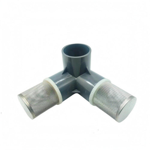 piping Fitting Compact Tri Directional piping Fitting Smooth Three Branch Connector