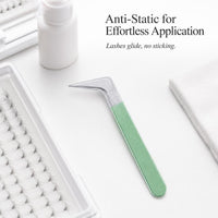 JONBOS Eyelash Extension Tweezers for Beginners and Professionals